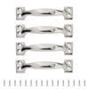 4pcs Barn Door Drawers Handles Bows-Shaped Metal Wardrobe Cabinet Pulls Iron Furniture Knob for Home Decoration