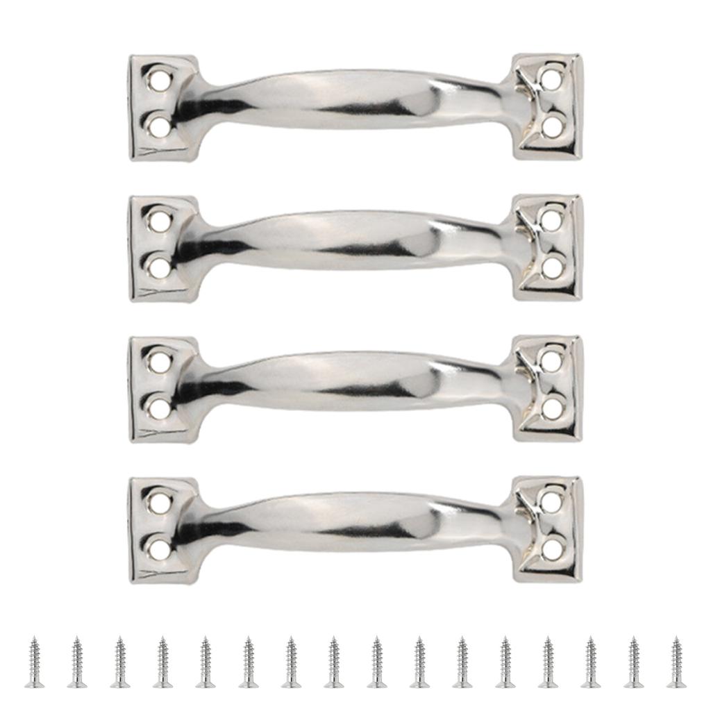 4pcs Barn Door Drawers Handles Bows-Shaped Metal Wardrobe Cabinet Pulls Iron Furniture Knob for Home Decoration