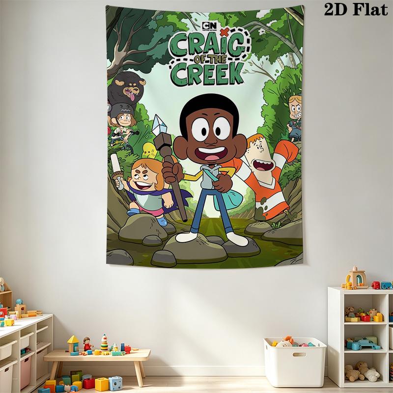 Stream Adventure Craig Pattern Home Decor Tapestry, Wall Hanging, Decorative RV Wall Cloth.ZGT0914401