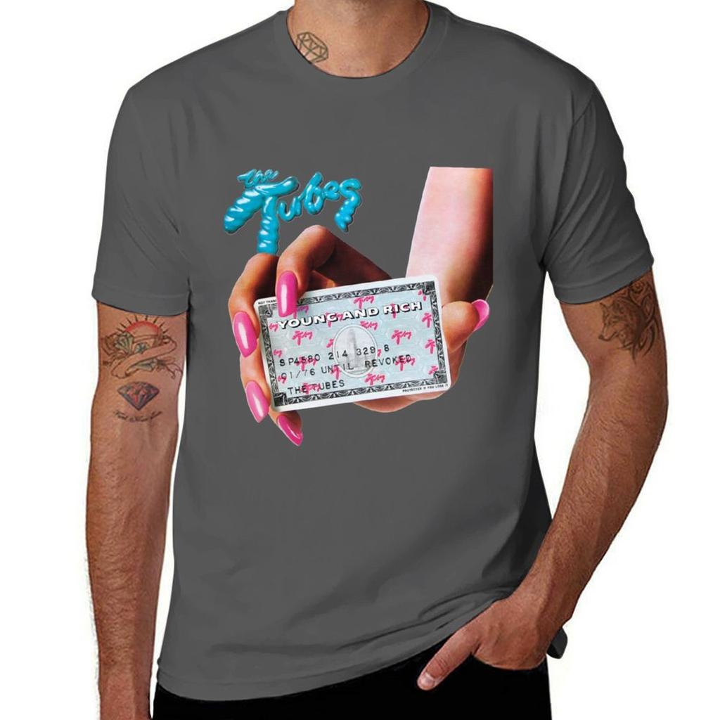 Футболка The Tubes Classic t-shirt мужчина дизайнерские футболки хлопок 100% футболки для мужчины хлопковая футболка