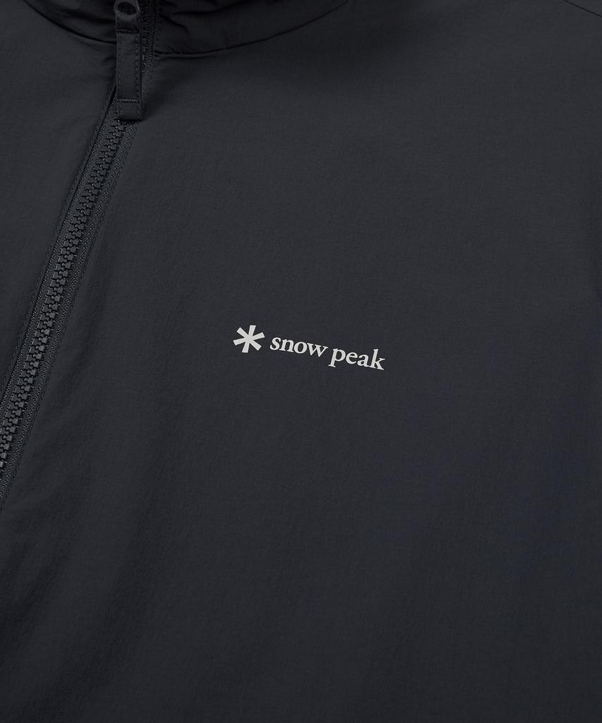 Snowpeak Apparel Тонкая технологичная ветровка с воротником-стойкой, из тканого материала, цвет Угольно-синий (S24Mmswb34)