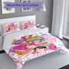 3pcs Custom Name KPOP Demon Hunters SAJA BOYS Set,Includes 1 Duvet Cover and 2 Pillowcases,All-season Bedroom Decor