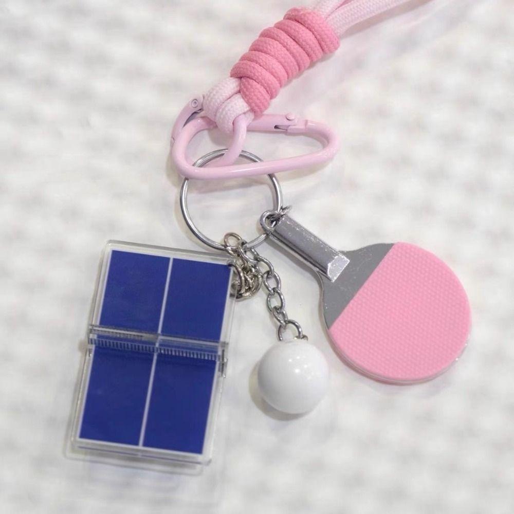 3D Badminton Badminton Pendant Bag Hanging Table Tennis Keyring  Sport Fans
