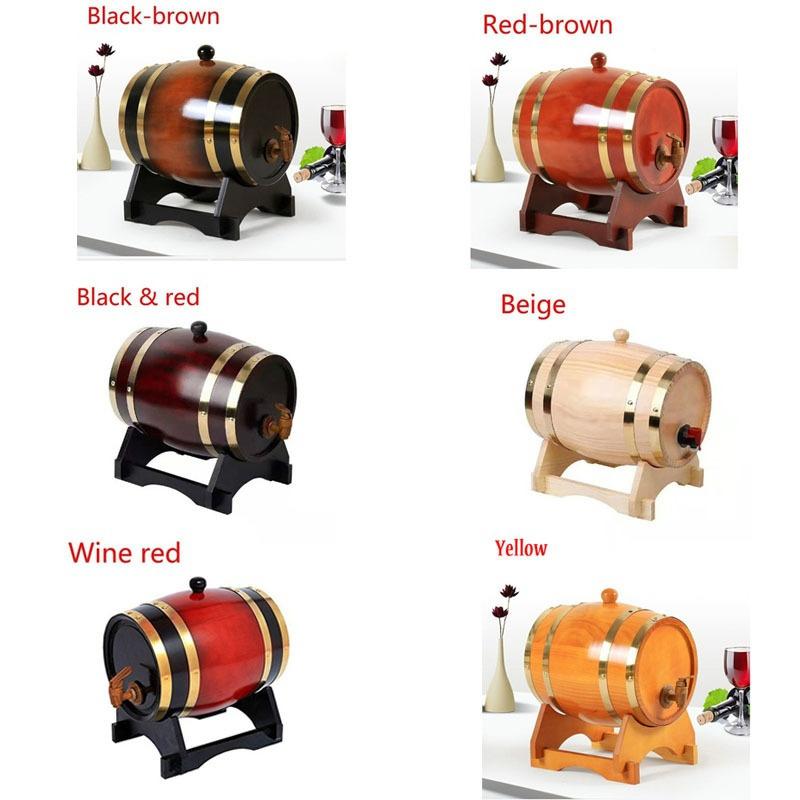 Дубовая бочка емкостью 1,5 л, 3 л, со встроенным вкладышем из алюминиевой фольги для хранения собственного виски, пива, вина, бурбона, бренди и многого другого