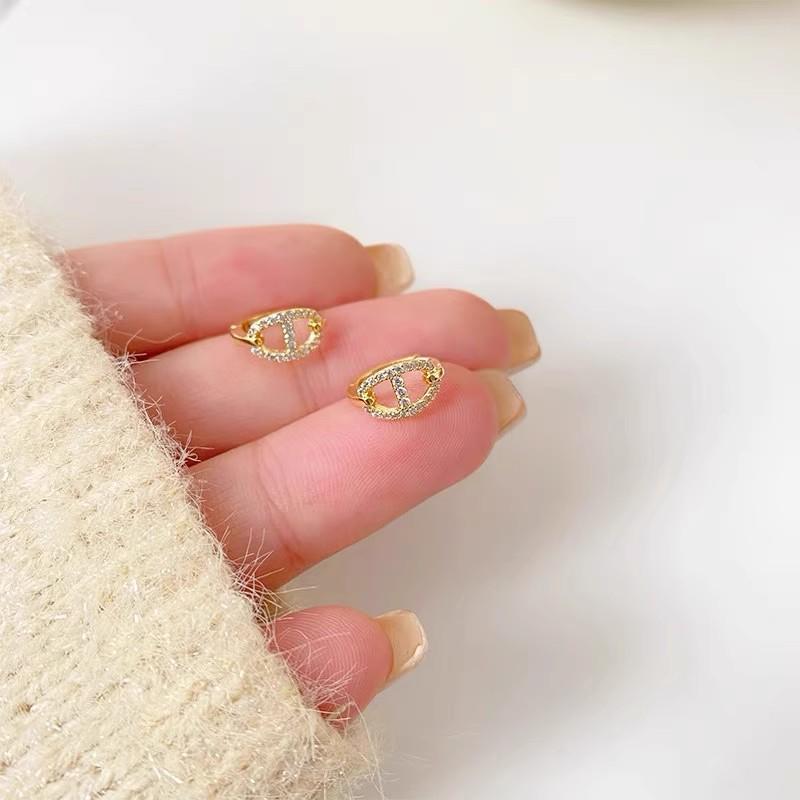 Серьги-кольца из стерлингового серебра 925 пробы: 2025 Современный Нишевый Дизайн - Элегантный и Роскошный для Женщин