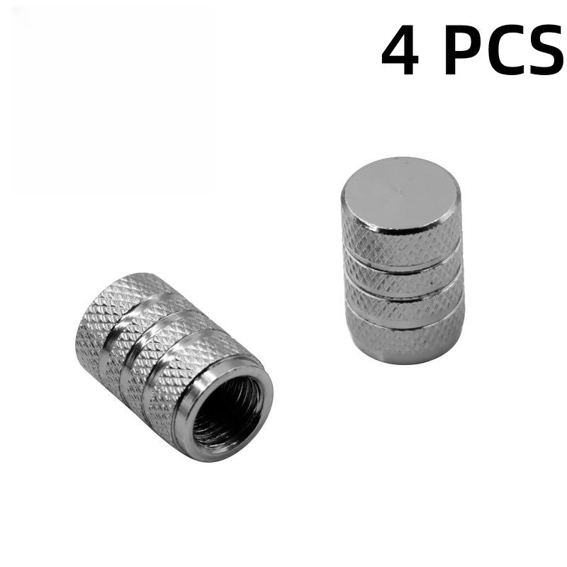 4 шт. колпачка для вентиля автомобильной шины, колпачок для вентиля шины с насечкой, алюминиевый шток колеса шины, колпачок для воздушного клапана автомобиля, универсальные аксессуары
