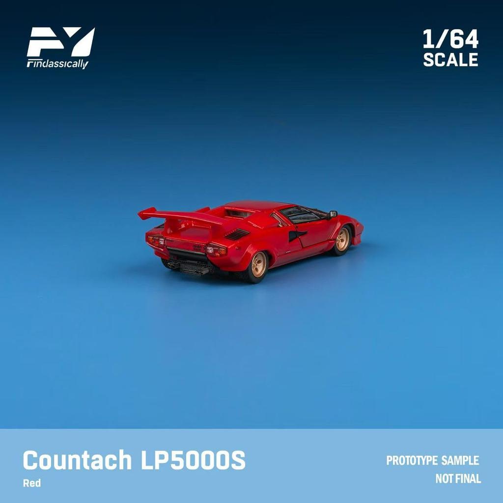 Finclassically Lamborghini Countach Lp5000 S Красный Завершенный продукт FY64061 1/64