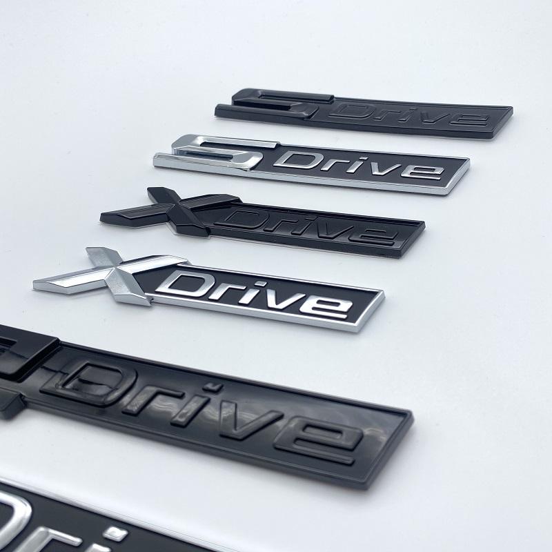 Новые хромированные черные буквы Fender с буквами SDrive XDrive EDrive для BMW 3 4 5 6 7 8 серии X3 X4 X5 X6 Z4 GT, наклейка с логотипом на багажник автомобиля