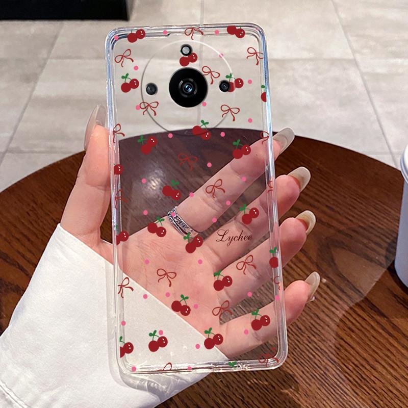 Phone Case For Realme 11 Pro+ Plus 5G RMX3740 RMX3741 / Realme 11 Pro RMX3771 Aesthetic Cute Cat Cover Transparent Soft TPU Case