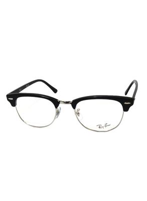 Оригинальные очки Clubmaster RX5154 2000 размера 51 со светло-голубыми линзами Ray-Ban. (Солнцезащитные очки в комплекте.)