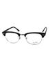Оригинальные очки Clubmaster RX5154 2000 размера 51 со светло-голубыми линзами Ray-Ban. (Солнцезащитные очки в комплекте.)