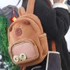 Большая вместимость Capybara Plush School Bag Cartoon Animal Cartoon Capybara Bag Unisex