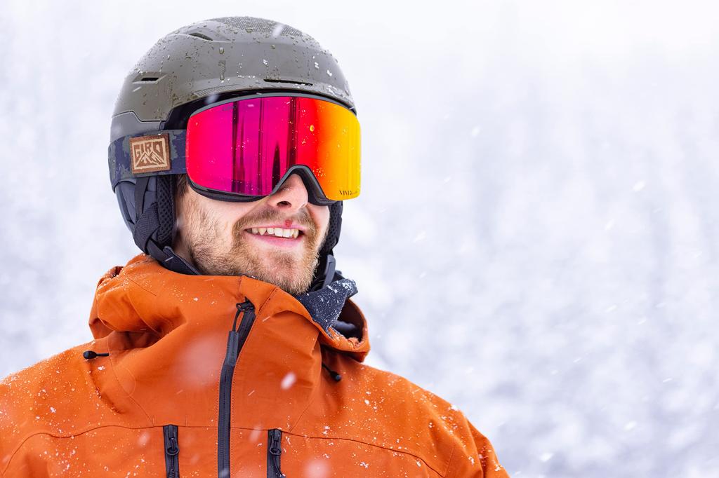 Горнолыжные очки Giro Axis - Мужские очки для сноуборда - Ремешок Trail Green Cloud Dust с линзами Vivid Envy/Vivid Infrared