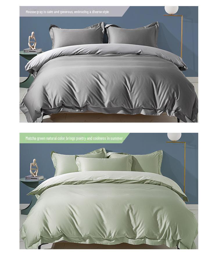 Комплект из 4-х частей одеяла Duo Xi Ai Mei Nordic Light Luxury из длинноволокнистого хлопка 60-го калибра