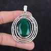 Подвеска с ограненным замбийским изумрудом, подвеска из драгоценного камня высшего качества, подвеска из стерлингового серебра 925 пробы, элегантные ювелирные изделия, подвеска ручной работы, подарки на помолвку