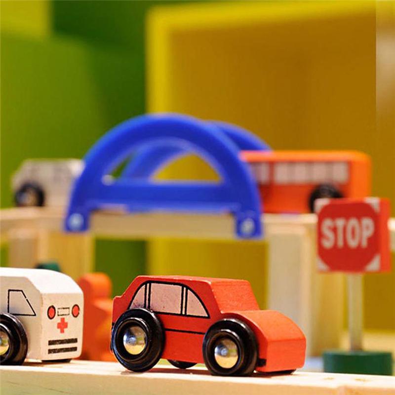 Маленький поезд, автомобиль, деревянная игрушка, игровой домик, детская развивающая игрушка, строительный блок, игрушка