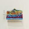 France Alsace Wine Estate Resin Fridge Magnet Stickers Travel Souvenir Gift Landscape Refrigerator Magnet Home Kitchen Decor