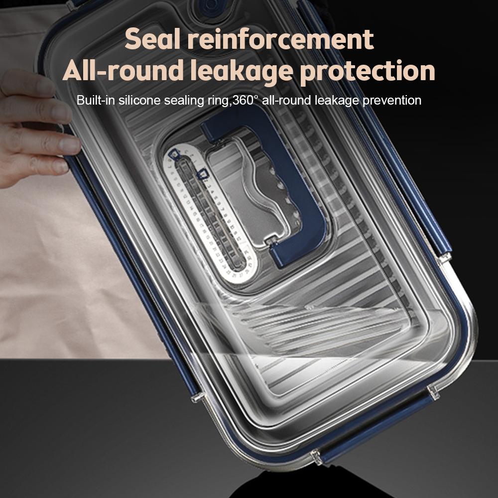 Food Storage Containers with Lids Airtight Food Grade 316 Stainless Steel Large Capacity Leakproof