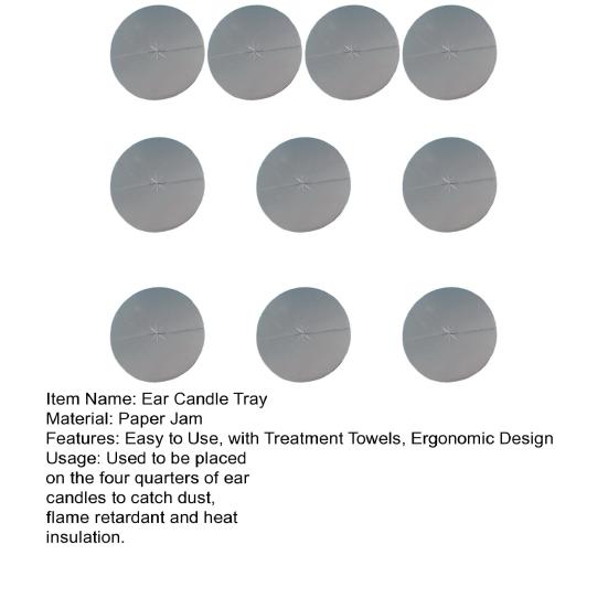 10 листов инструмент для удаления ушной серы, безопасный удобный лоток для терапии ушных свечей, круглая ушная свеча, одноразовое лечебное полотенце