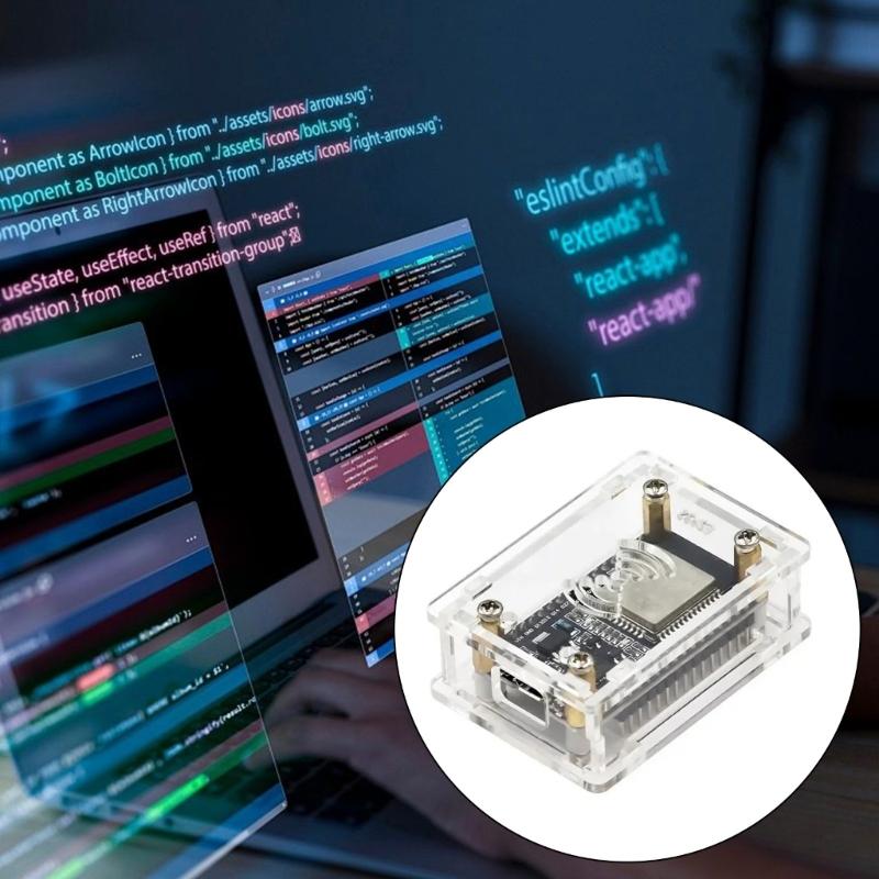 Акриловый защитный корпус-корпус для плат NodeMcu Lua CP2102/CH340G ESP32 IoT Держатель Защита Легкая сборка Особенность