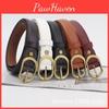 Vintage Leather Belt Women Versatile Decorative Waistband Casual Jeans Strap
