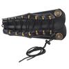 Artificial Leather Arm Protector Archery Armband Guard Protection Straps Black