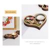 Candle Holder Handmade Wooden Tealight Holder With Flower And Butterfly Heart Designing For Festive Decorations