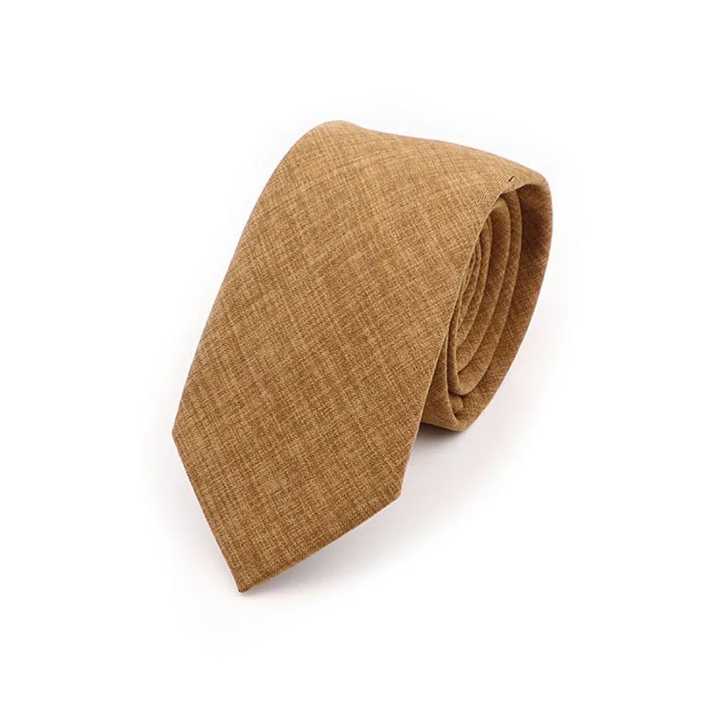 Solid Handmade Tie Color Cotton Ties Men Necktie Narrow Pink Sage Green Casual Tie Wedding