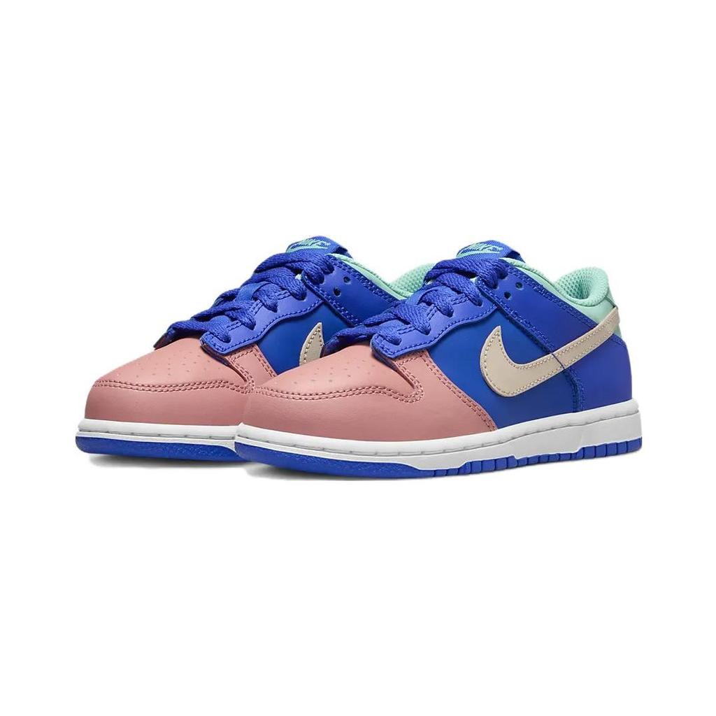 Nike Детские кроссовки Dunk Low SE PS Salmon Toe Синие Hyper-Royal Emerald-Rise DZ2874-400