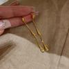 18K Stainless Steel Gold Plated Water Drop Tassel Zircon Earrings Fashion Exquisite Waterproof Earrings Jewelry Gift for Women