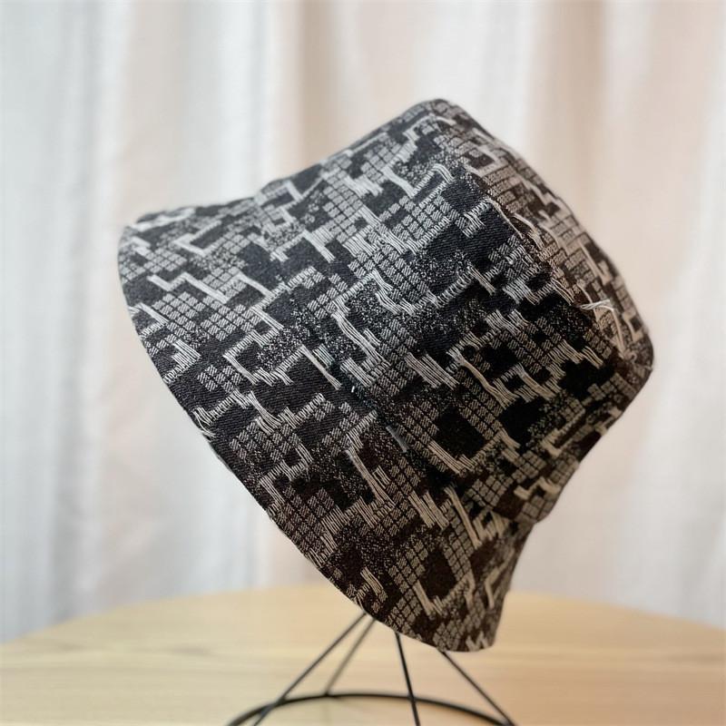 Стильная джинсовая клетчатая шляпа-панама женская весенне-осенняя корейская модная шляпа-ведро, шляпа от солнца, подтягивающая лицо