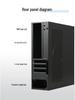 SKTC A10 Мини Горизонтальный/Вертикальный Корпус для HTPC Компьютера MATX 24x24 Материнская Плата Блок Питания 1U 7.3L