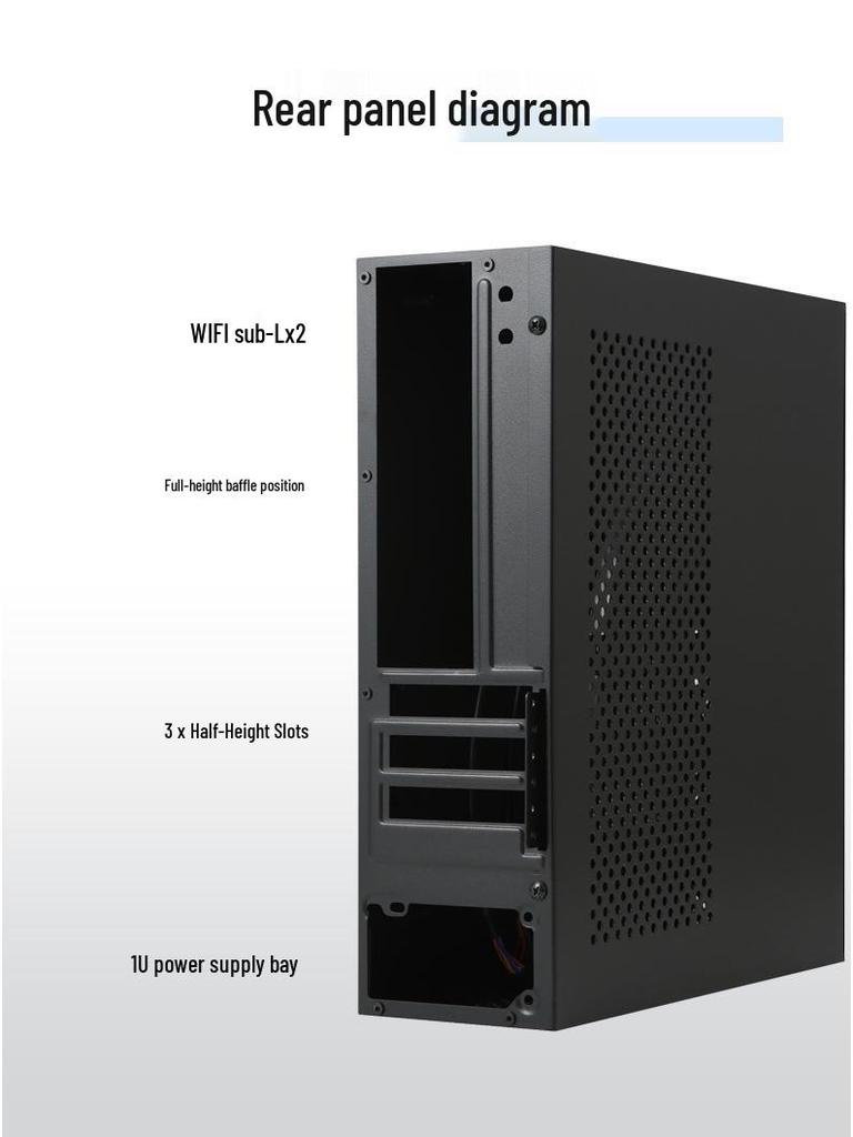 SKTC A10 Мини Горизонтальный/Вертикальный Корпус для HTPC Компьютера MATX 24x24 Материнская Плата Блок Питания 1U 7.3L