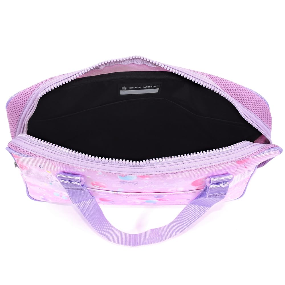 COLORFUL CANDY STYLE Calligraphy and for Elementary School with Shoulder Pastel Balloon NN102010 Set, Water-Repellent Lightweight, Girls, Students,