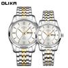 Top Brand Men's and Women's Couple's Watch Waterproof Luminous Quartz Watch Double Calendar Stainless Steel Fashion Watch
