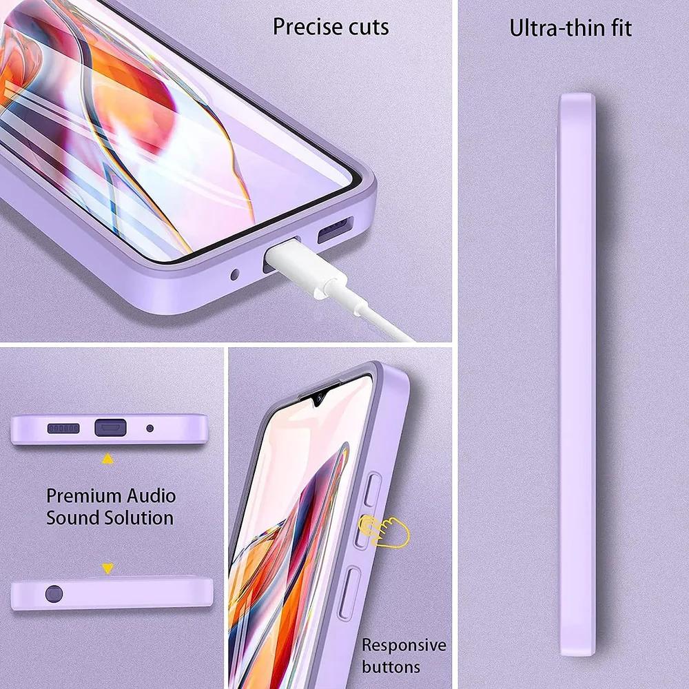 Противоударный чехол с полной защитой для iPhone 15 14 13 Pro Max Samsung Galaxy S23 FE S24 Ultra A14 A34 A54 Redmi Note 12s 11 10 12C 10C Poco F5 X5 Pro 5G