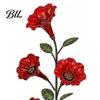 Vintage Style Bird Feeder Red Flower Hummingbird with Ground Stake, Metal Feeder, Wild Supply Watering Station for Outdoor Yard Lawn Patio Decoration