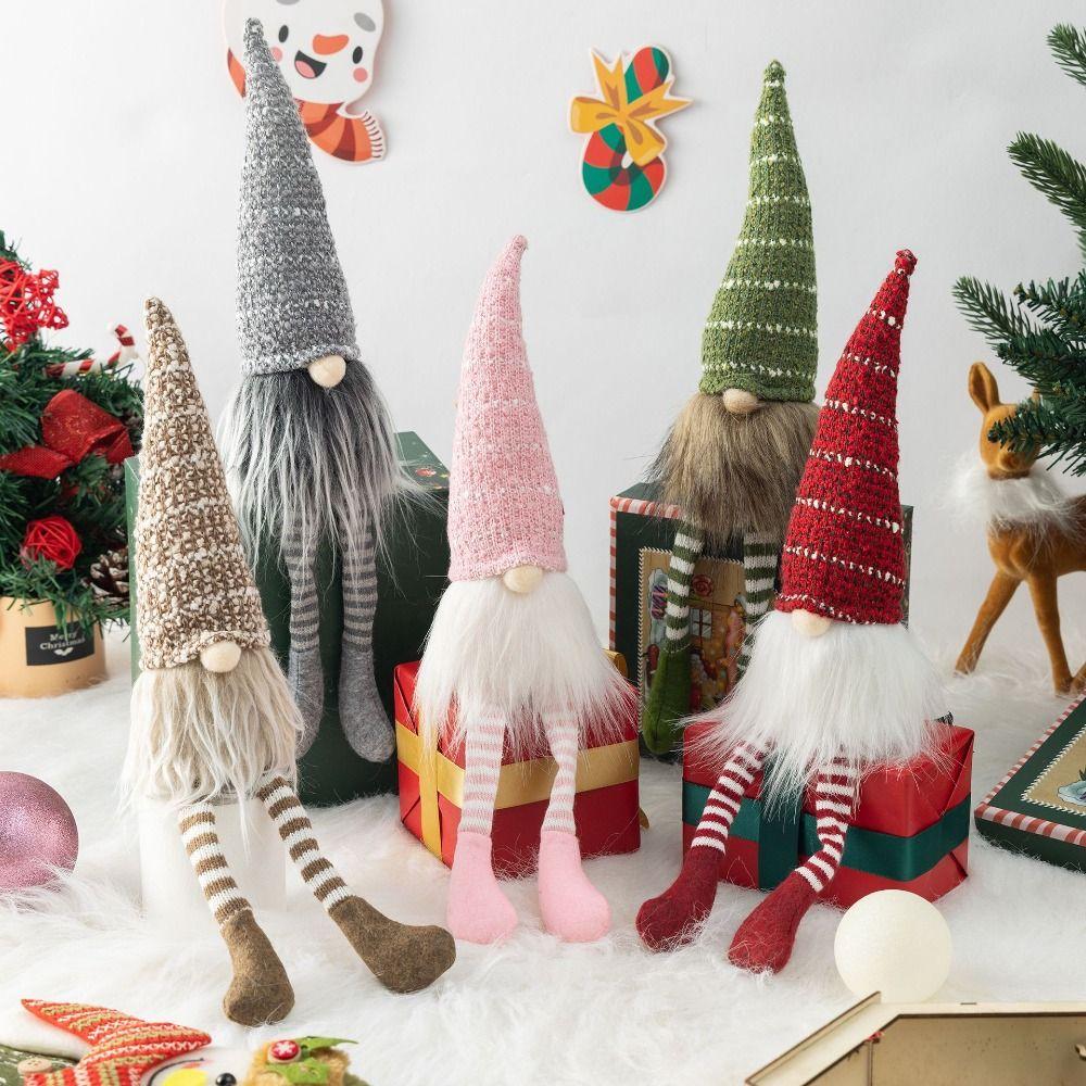 Подвесной Длинноногий Безликий Гном Украшение Мультяшные Рождественские Гномы Мягкие Игрушки Сувениры Для Вечеринки