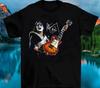 Ace Frehley Музыкальная Звезда Плотный Хлопок Черная Полноразмерная Унисекс Футболка Унисекс Футболка