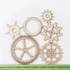 36 шт. Украшения Стимпанк Смешанные Скрапбукинг Круглый Полый Узор Шестеренки Деревянное Ремесло