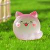 3 шт./пакет светящиеся мини-кошки микропейзажи настольные украшения светятся ночью фигурки животных украшения для дома и автомобиля аксессуары своими руками