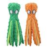 Игрушка-осьминог Negogio Squeaky Rustling Octopus, 2P, зеленый, оранжевый, 1 комплект