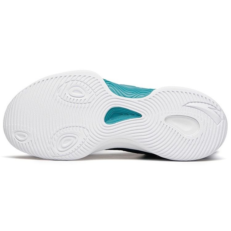 Anta Jianshan 1 Ткань амортизирующая нескользящая износостойкая ударопрочная низкая баскетбольная обувь мужские кроссовки милитари-синие 112141609-3