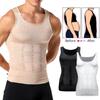 Erkaklar uchun ozdiruvchi badan shakllantiruvchi jilet ko'ylak qorin pressi qorinni ingichkalashtiruvchi sport zalida mashq qilish uchun kompression tank top yengsiz shakllantiruvchi ichki kiyim