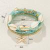 Bohemian Beads Starfish Pendant Bracelet Summer Beach Sea Shell Multilayer Jewelry Accessories