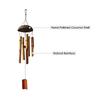 Bamboo Coconut Shell Wind Chimes Outdoor Bamboo Wind Chimes  for Home Courtyard and Garden Decoration Light Colored