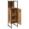 Bathroom Cabinet with Rustic Wood Look 33 x 33 x 120.5 cm Engineered Wood