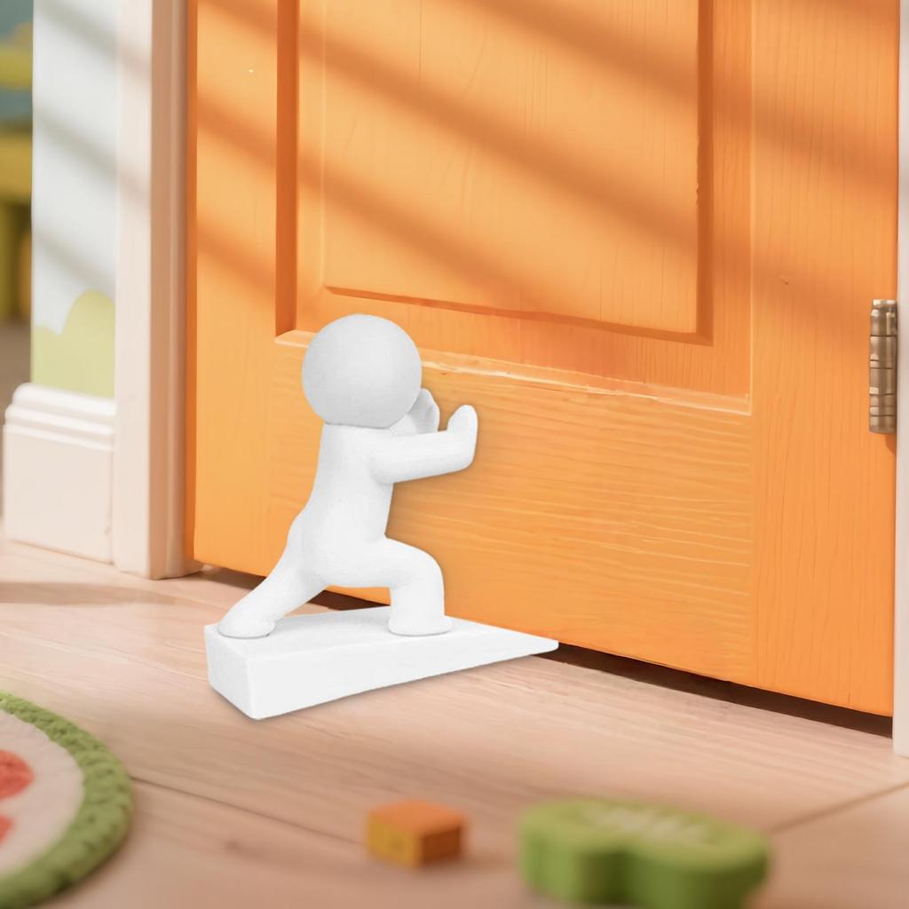 1 шт. Стопор для двери Нескользящий Ограничитель двери Декоративный клин для двери для дома, квартиры, рабочего места, общежития, спальни, гаража, отеля