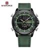 NAVIFORCE NF9253L Мужские кварцевые спортивные часы с двойным дисплеем, хронограф, аналого-цифровые, водонепроницаемые, модный повседневный стиль