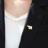 Teamer Elephant Pin Stainless Steel Brooch For Women Men Fashion Cute Animal Jewelry Gift Suit Clothing Accessories 2026 New
